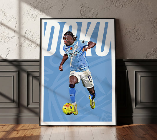 Jeremy Doku 25/26 4K (Home) Poster