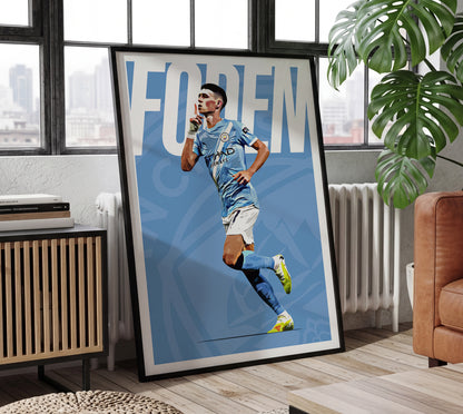 Phil Foden 25/26 4K (Home) Poster