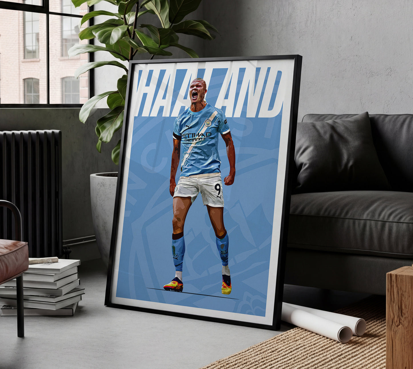Erling Haaland 25/26 4K (Home) Poster