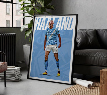 Erling Haaland 25/26 4K (Home) Poster