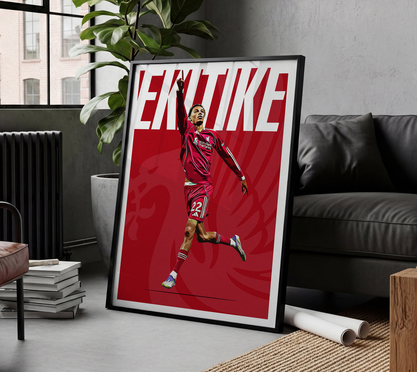 Hugo Ekitike 25/26 4K (Home) Poster
