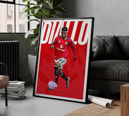 Amad Diallo 25/26 4K (Home) Poster