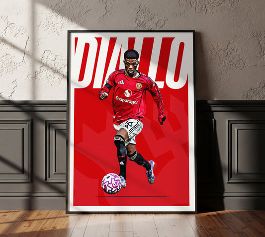 Amad Diallo 25/26 4K (Home) Poster