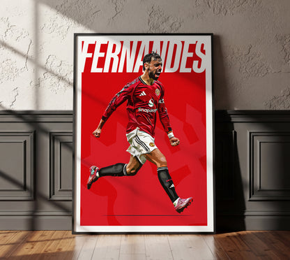 Bruno Fernandes 25/26 4K (Home) Poster