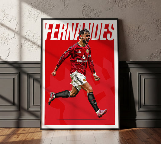 Bruno Fernandes 25/26 4K (Home) Poster