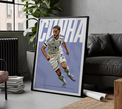 Matheus Cunha 25/26 4K (Away) Poster