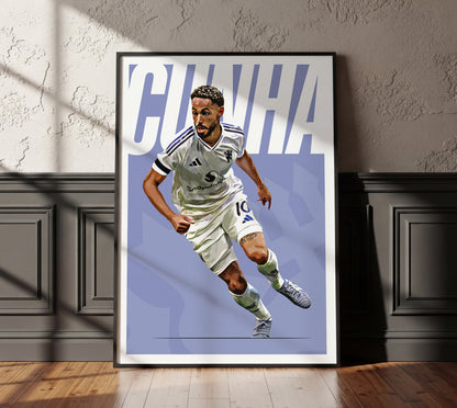 Matheus Cunha 25/26 4K (Away) Poster