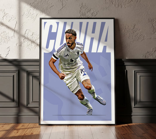 Matheus Cunha 25/26 4K (Away) Poster