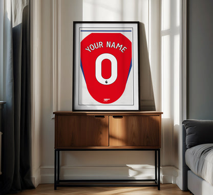 Arsenal Shirt 24/25 Customisable Poster