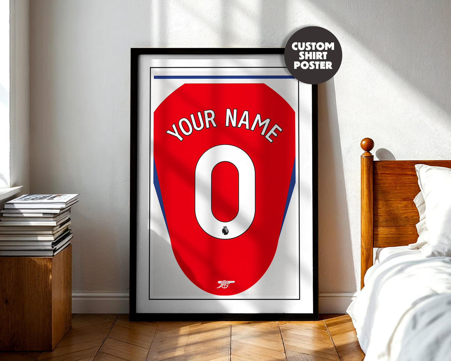 Arsenal Shirt 24/25 Customisable Poster