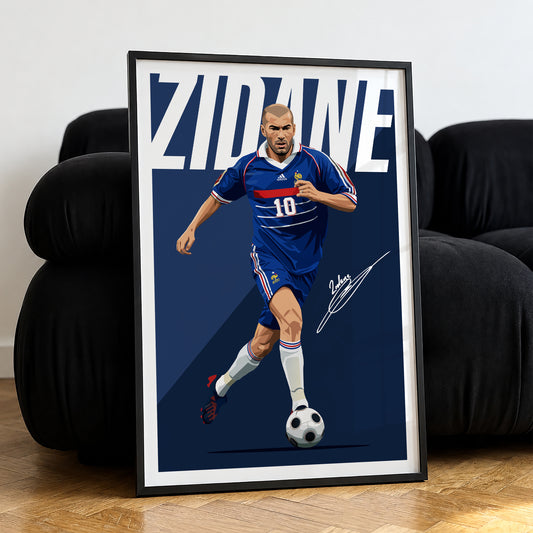 Zinedine Zidane (France) 2008 Poster