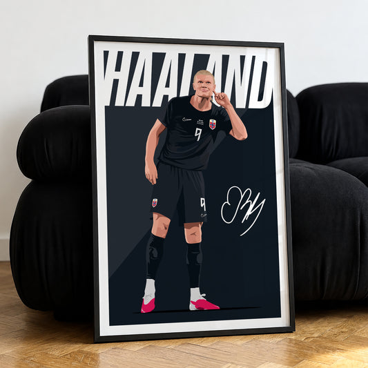 Erling Haaland (Norway) Poster