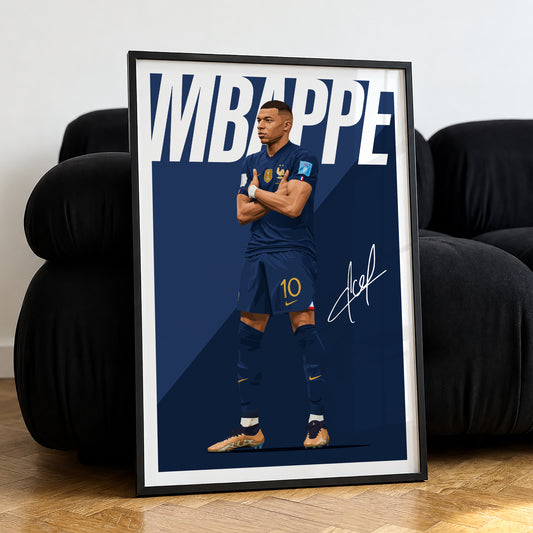 Kylian Mbappe (France) 2022 Poster
