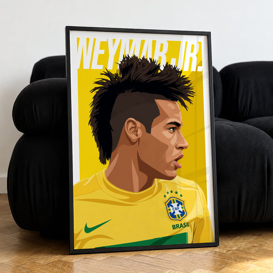 Neymar Jr. (Brazil) 2011 Poster
