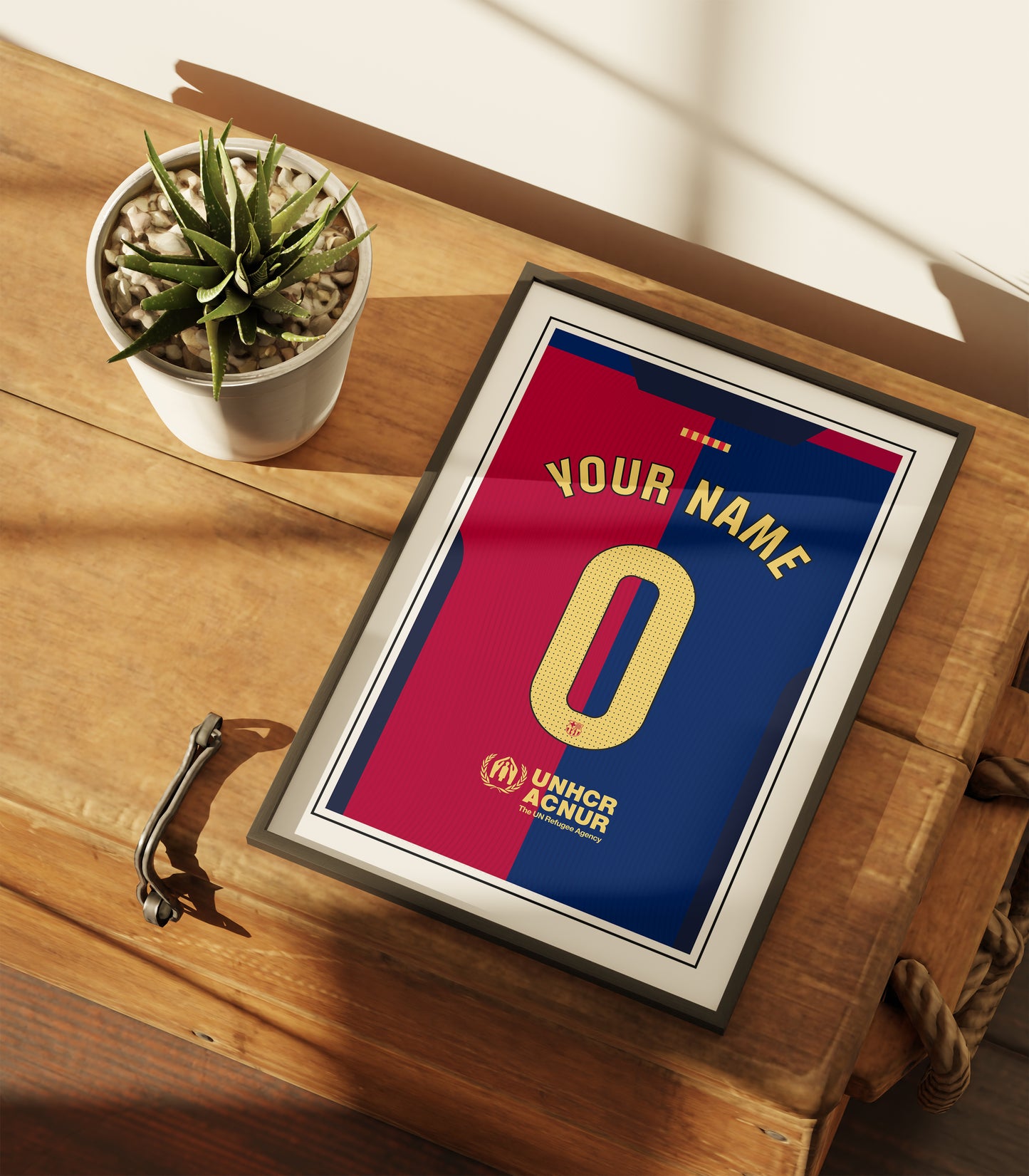Barcelona Shirt 24/25 Customisable Poster