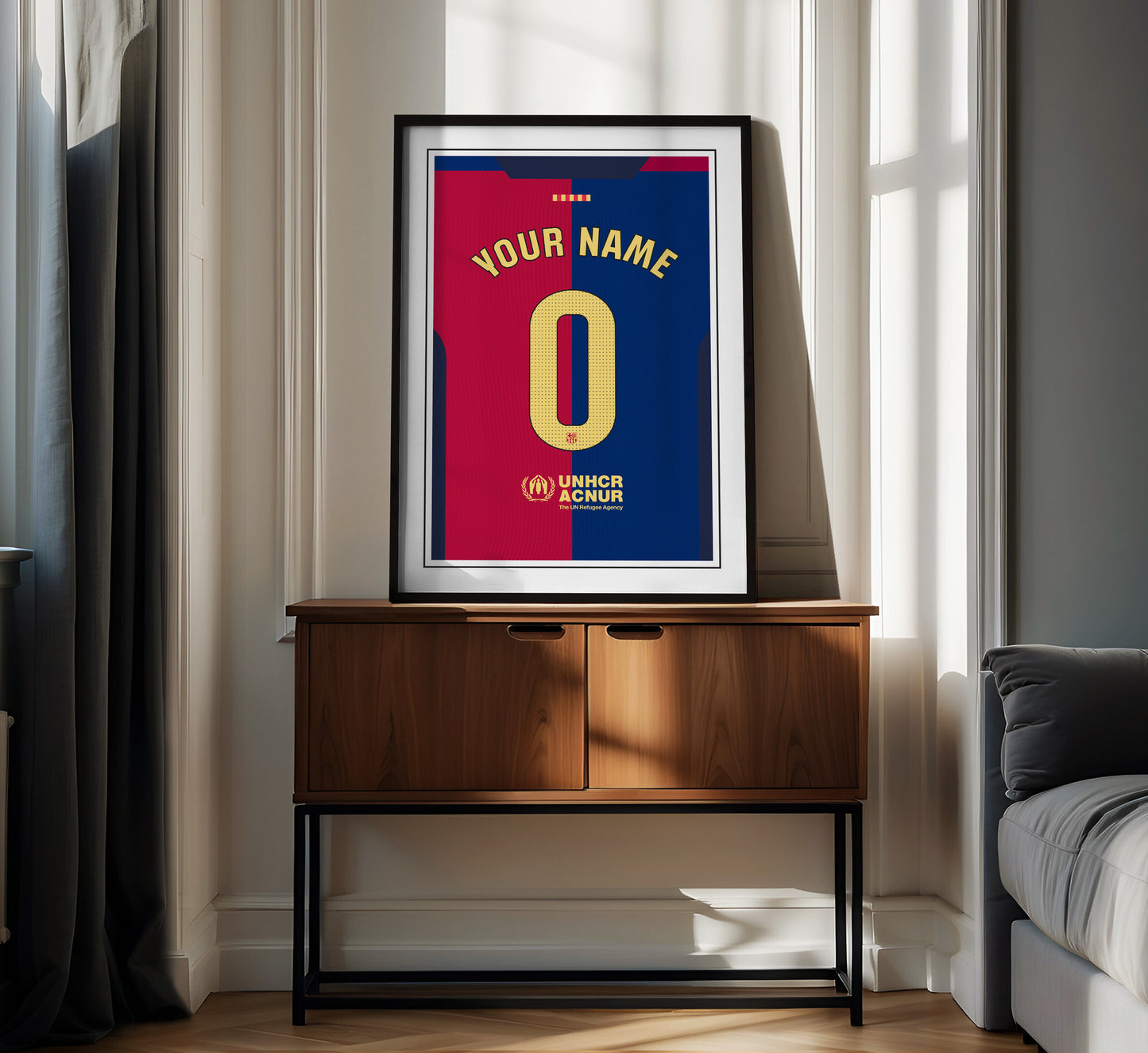 Barcelona Shirt 24/25 Customisable Poster