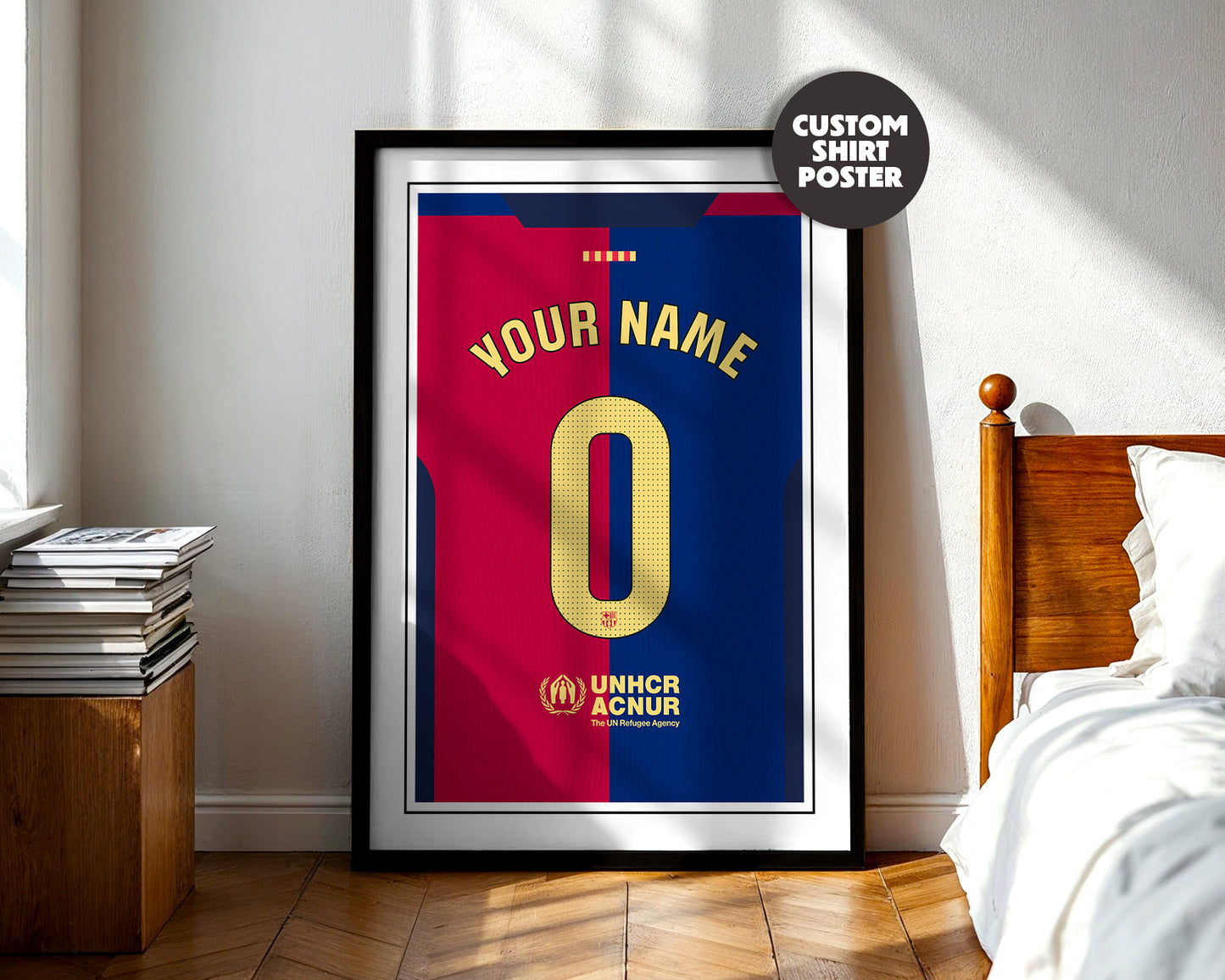 Barcelona Shirt 24/25 Customisable Poster