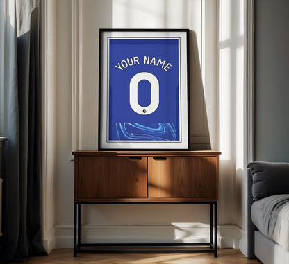 Chelsea Shirt 24/25 Customisable Poster
