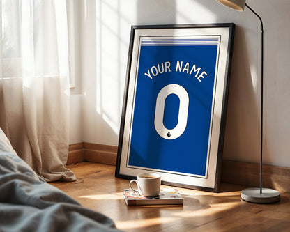 Everton Shirt 24/25 Customisable Poster