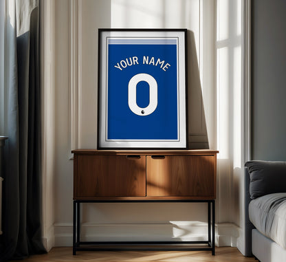 Everton Shirt 24/25 Customisable Poster