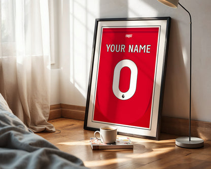 Nottingham Forest Shirt 24/25 Customisable Poster