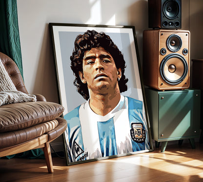 Diego Maradona 4K Icon Poster
