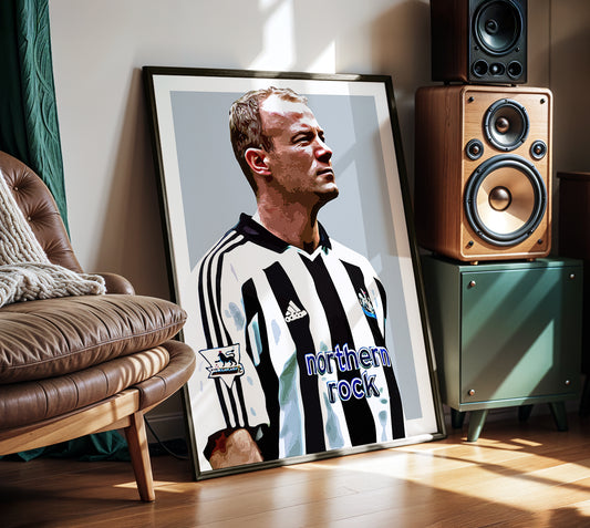 Alan Shearer Icon Poster