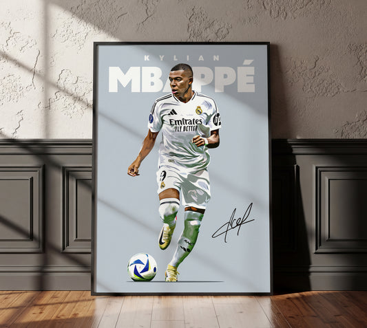 Kylian Mbappe 24/25 4K Poster