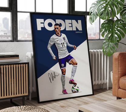 Euro 2024 - Phil Foden 4K Poster