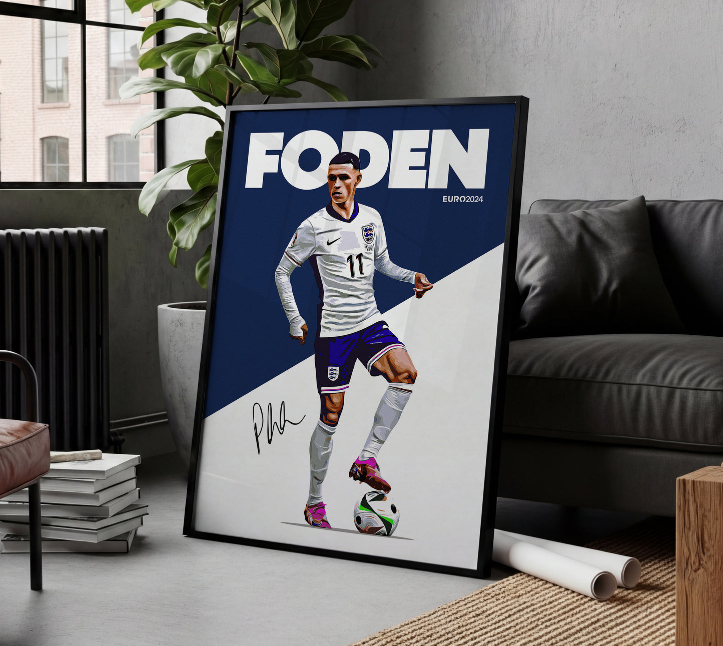 Euro 2024 - Phil Foden 4K Poster