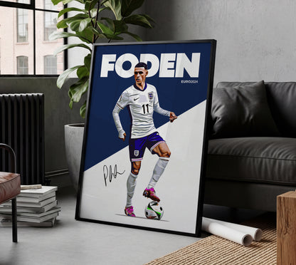 Euro 2024 - Phil Foden 4K Poster