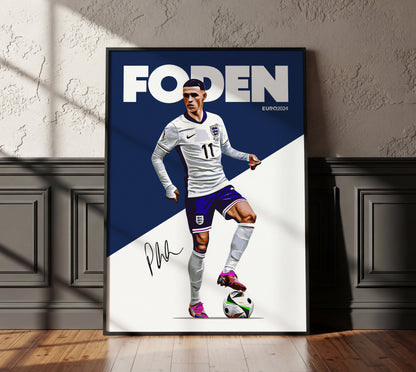 Euro 2024 - Phil Foden 4K Poster