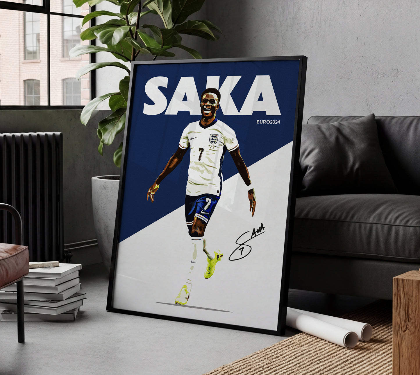 Euro 2024 - Bukayo Saka 4K Poster