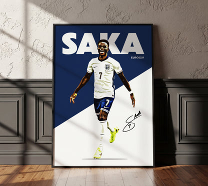 Euro 2024 - Bukayo Saka 4K Poster