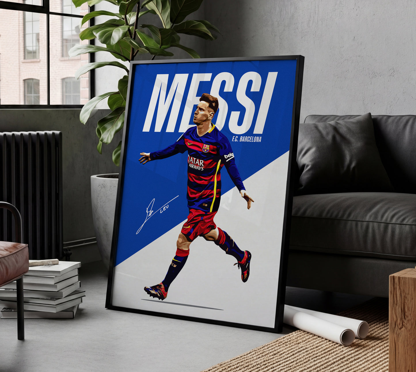 Lionel Messi 4K Icon Poster