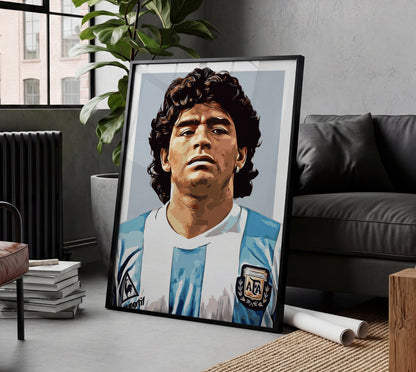 Diego Maradona 4K Icon Poster
