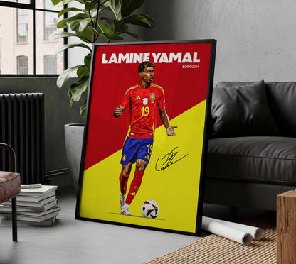 Euro 2024 - Lamine Yamal 4K Poster
