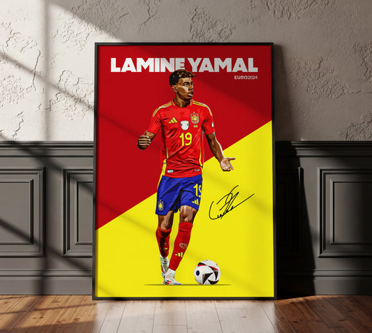 Euro 2024 - Lamine Yamal 4K Poster