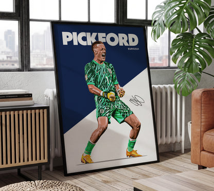 Euro 2024 - Jordan Pickford 4K Poster