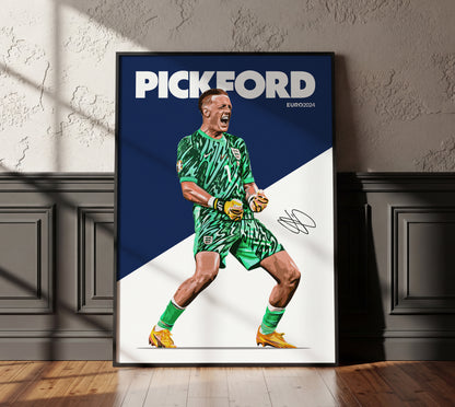 Euro 2024 - Jordan Pickford 4K Poster