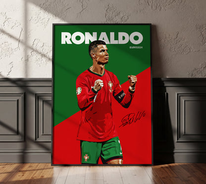 Euro 2024 - Cristiano Ronaldo 4K Poster