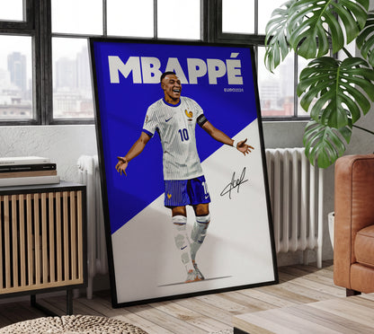 Euro 2024 - Kylian Mbappe 4K Poster