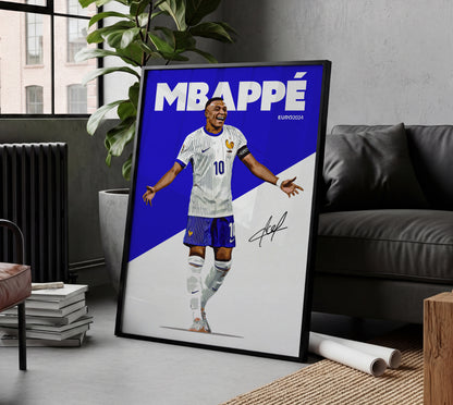 Euro 2024 - Kylian Mbappe 4K Poster
