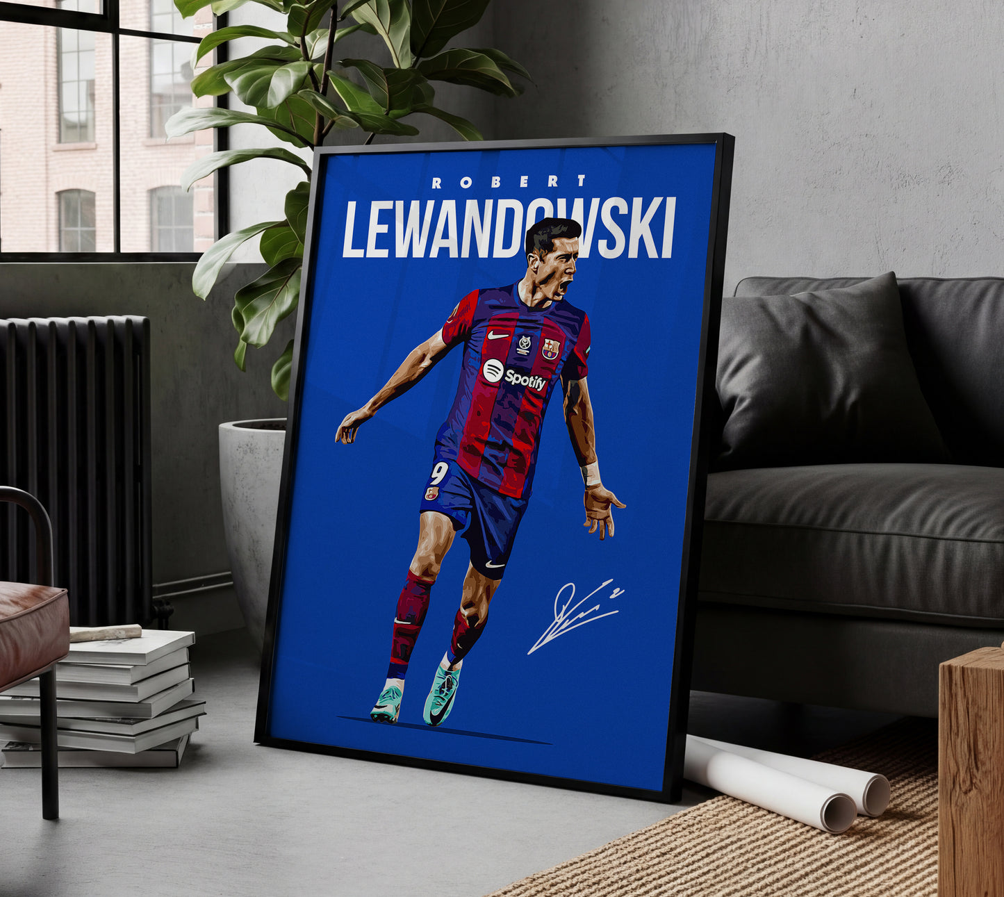 Robert Lewandowski 4K Poster