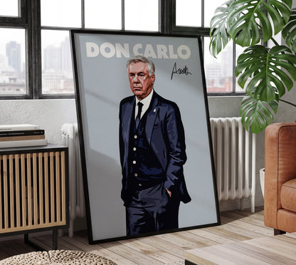 Carlo Ancelotti 4K Poster