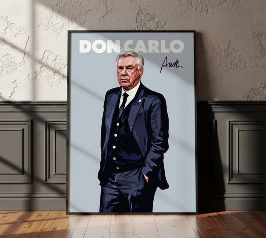 Carlo Ancelotti 4K Poster