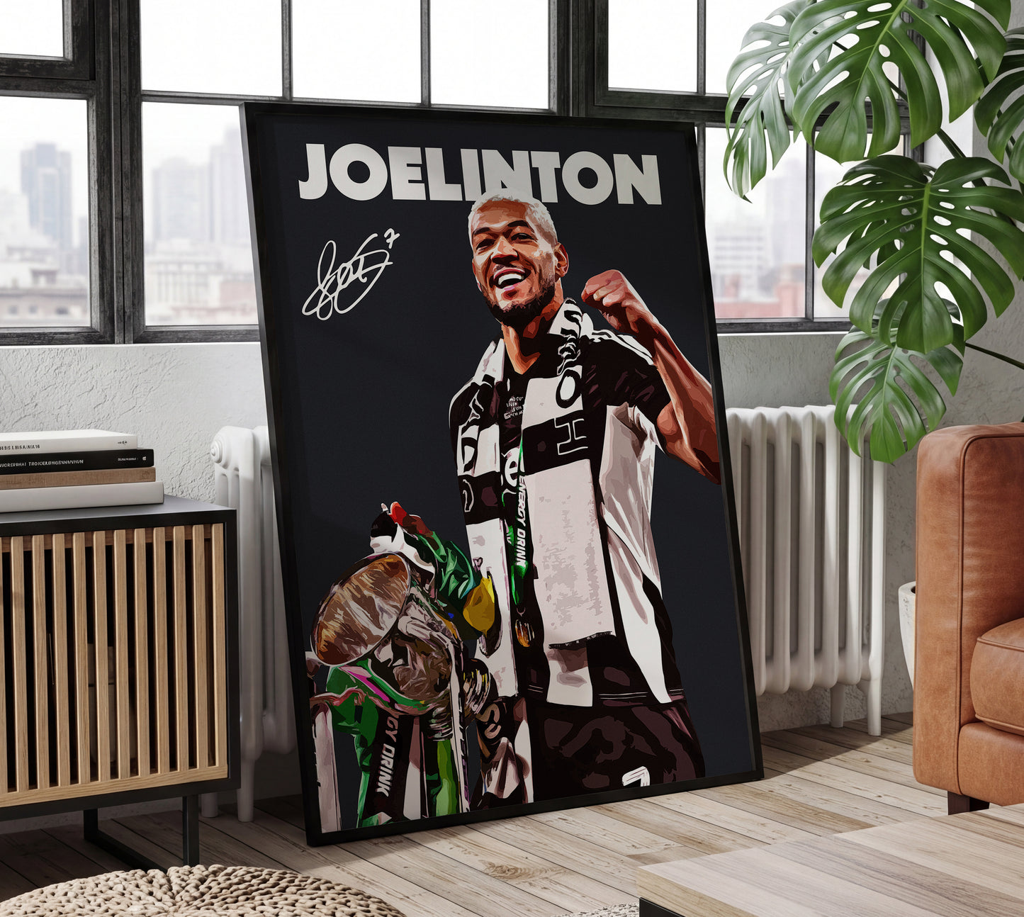 Joelinton 24/25 4K Carabao Cup Poster