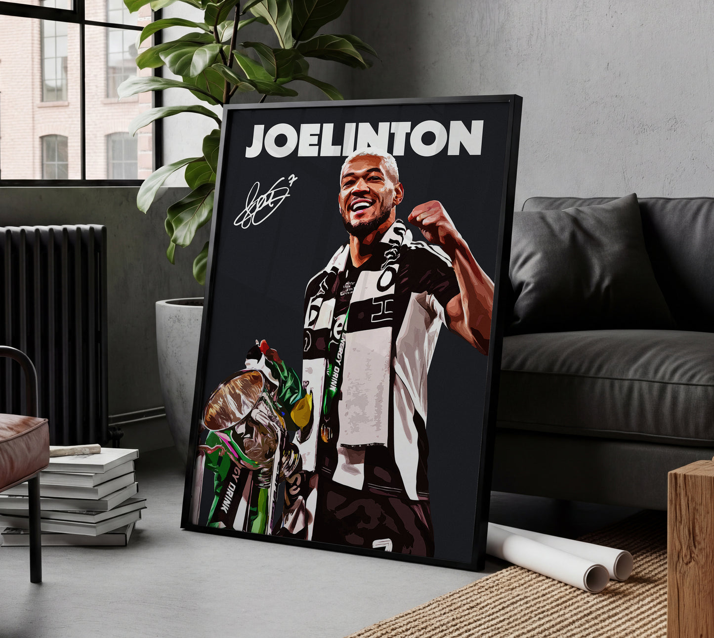Joelinton 24/25 4K Carabao Cup Poster