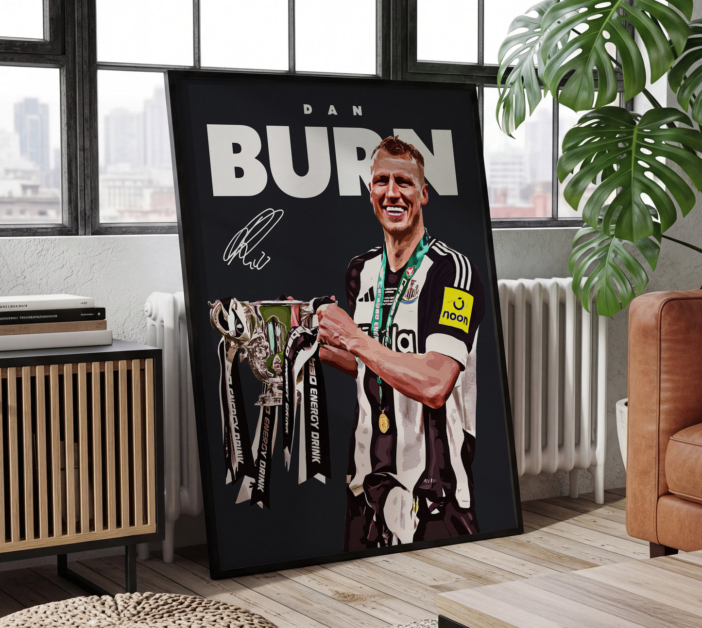 Dan Burn 24/25 4K Carabao Cup Poster