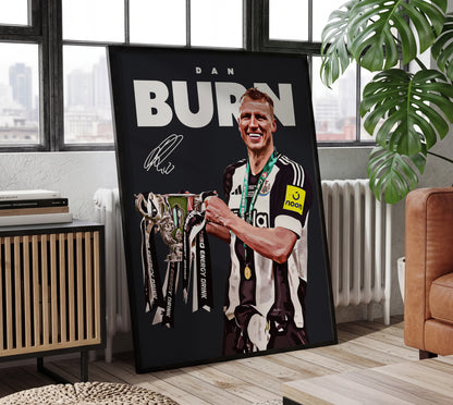 Dan Burn 24/25 4K Carabao Cup Poster